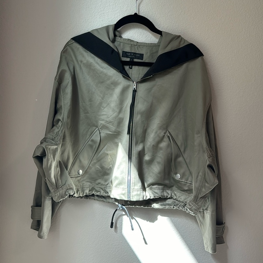 Rag & Bone Olive Hooded Jacket